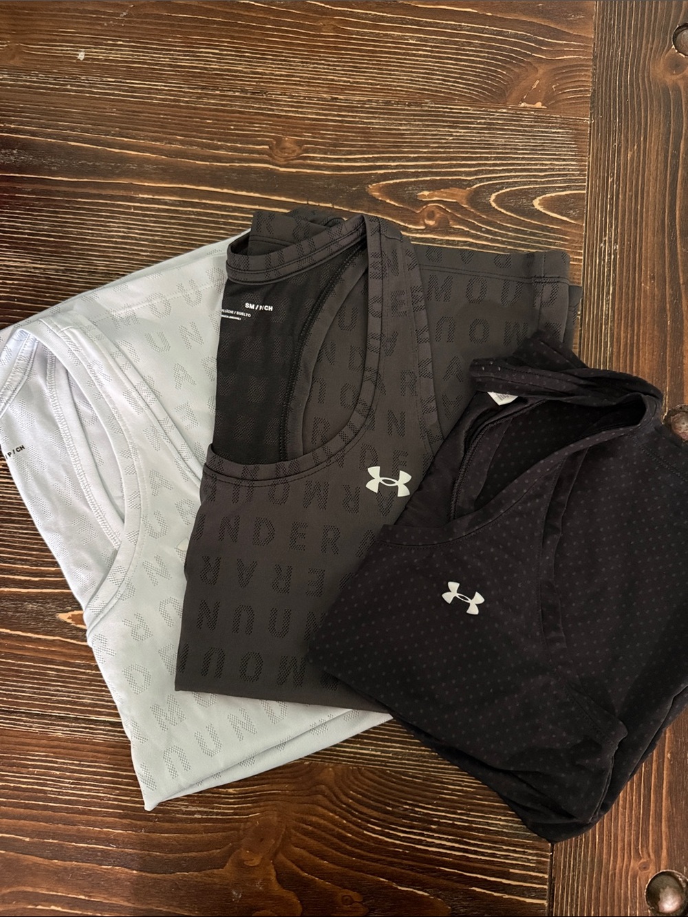Under Armour Women's Athletic Tanks - Black, Dark Gray & Light Gray